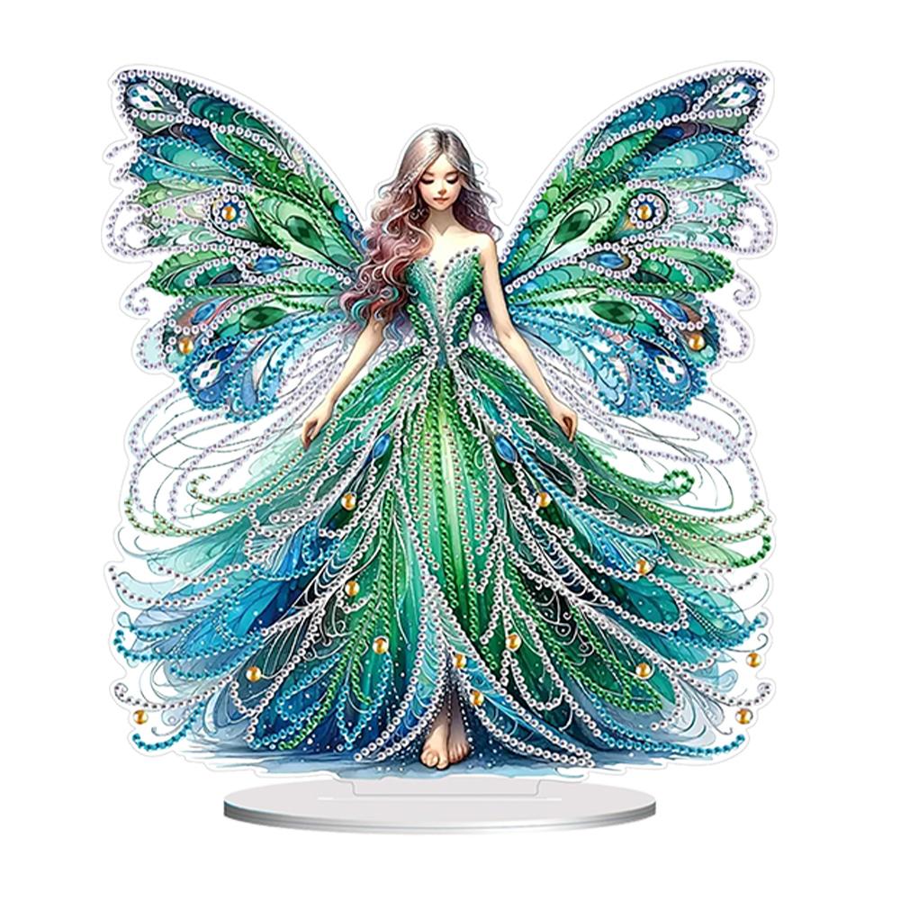 

Winged Fairy Diamond Painting Tabletop Ornaments Kit Table Top Diamond Painting Ornament Kits Desktop Diamond Art Kits