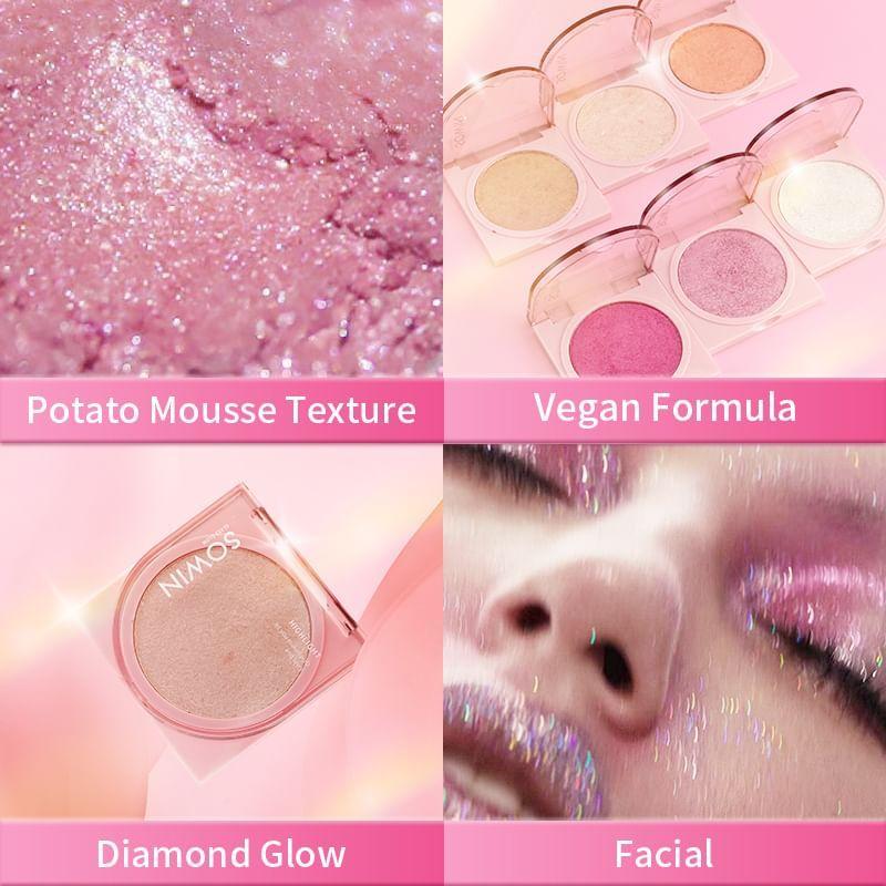 SOWIN - Glass Glow Single Highlighter - 6 Colors