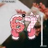 2D Flat 67 Number Acrylic Couple Symbol Decoration Sign, Valentine's Day Gift, Suitable for Wall Decoration, Porch, Room, Villa, Accents Home, Hallway