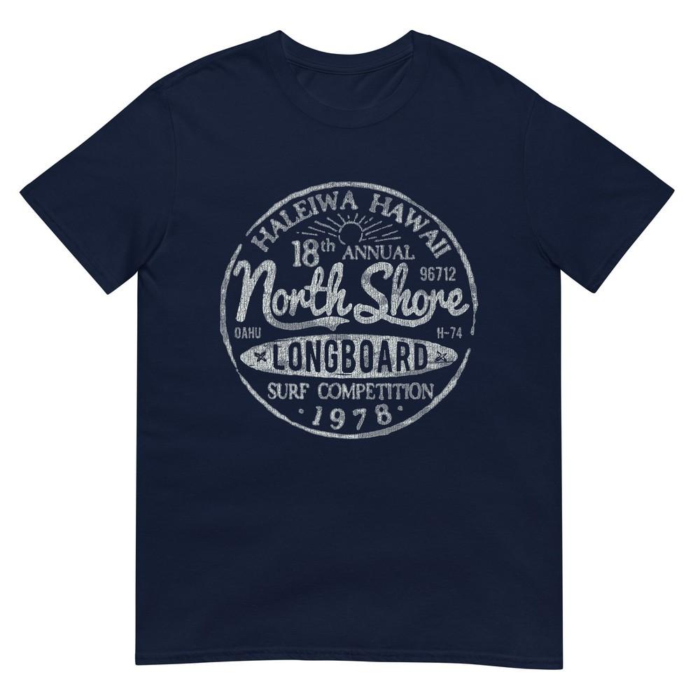 Long Board North Shore Surf Vintage Hawaii Beach Tshirt S