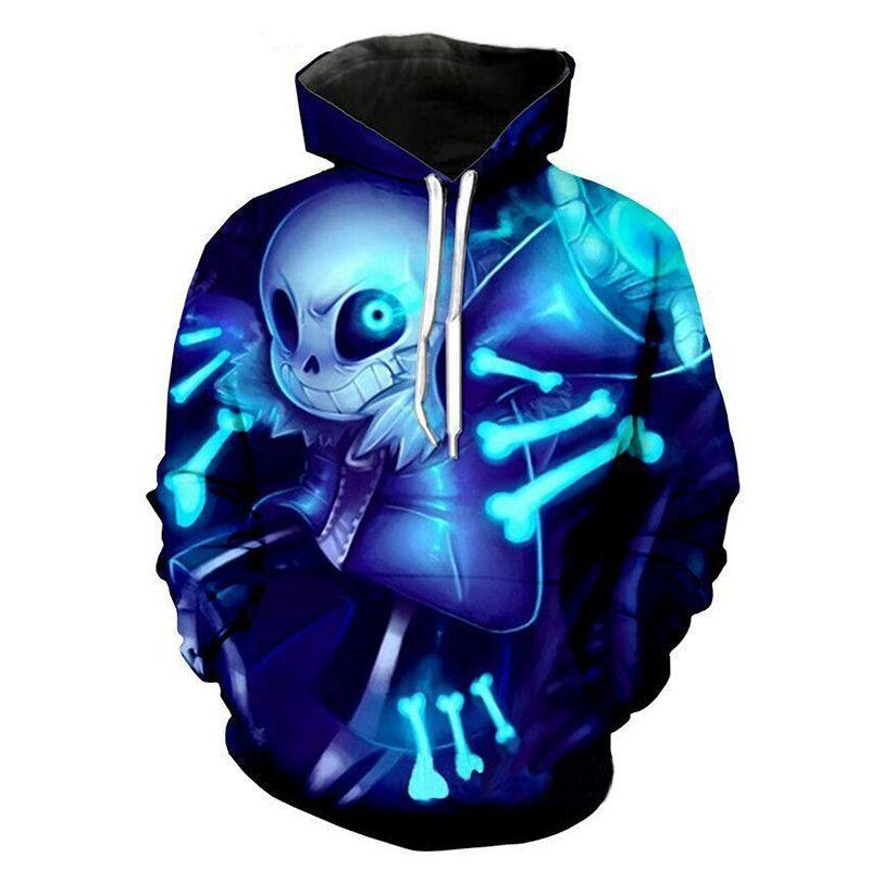 Cartoon Frisk Undertale 3D-Druck Hoodies Sweatshirt Pullover Jacke Sweatshirt
