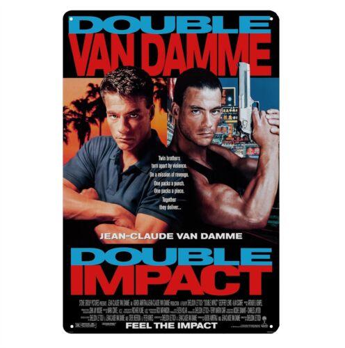 e1Double Impact van damme Movie Metal Poster Tin Sign 20x30cm Plate aluminum 20x30cm