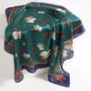 Vintage Peony Flower Silk Scarf Sunscreen Shawl Romantic Orchid Scarf Simulation Silk 71cm Square Scarf Professional Scarf Women