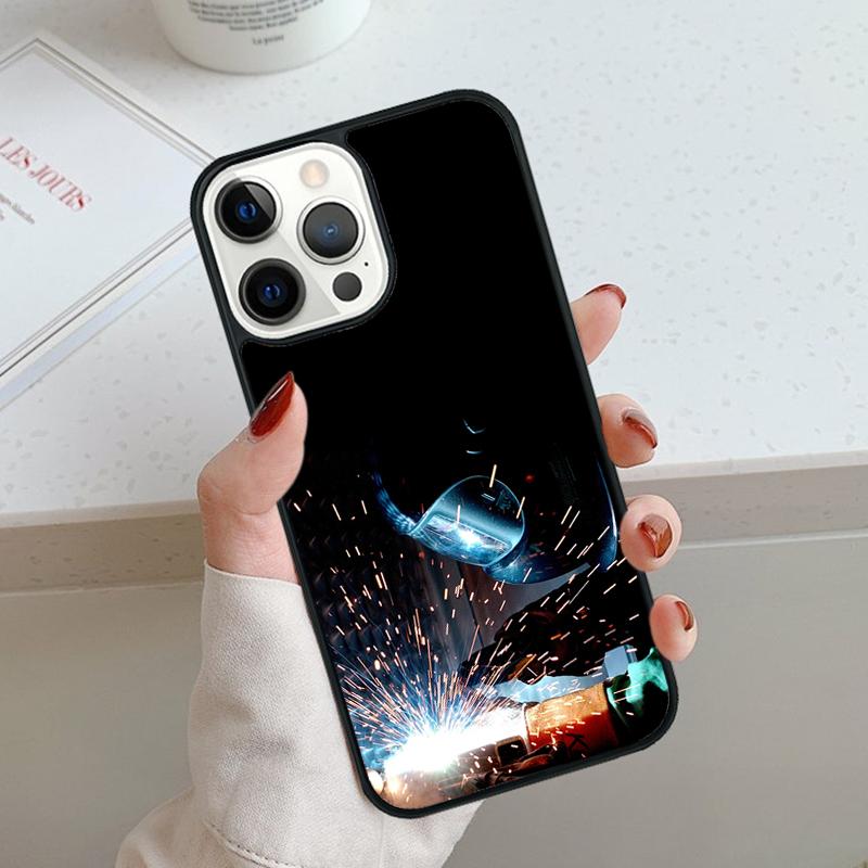 Welder Welding Hot Metal Worker Phone Case For iPhone 17 Air 11 12 13 14 15 16 Pro Max Cover For iPhone 17 Air Max Plus