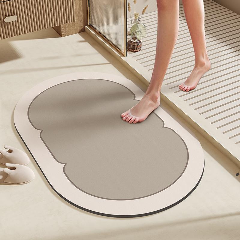 Diatom mud at the bathroom door, quick drying and absorbent, household floor mats, anti slip carpets, and stain resistant