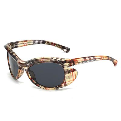 Women'S Retro Sunglasses Large Frame Cat Eye Glasses Uv Protection Personality Popular Sunglasses