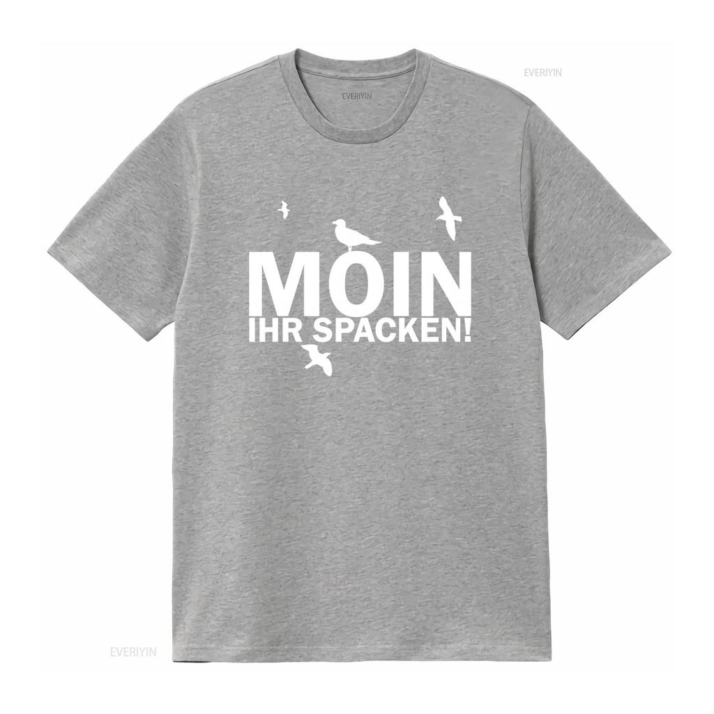Moin vy blázni Tričko Vtipné Hlášky Kultovní Design Severní moře Wangerland Hamburg Východní Frísko S 4XL vintage Vyprané streetwear