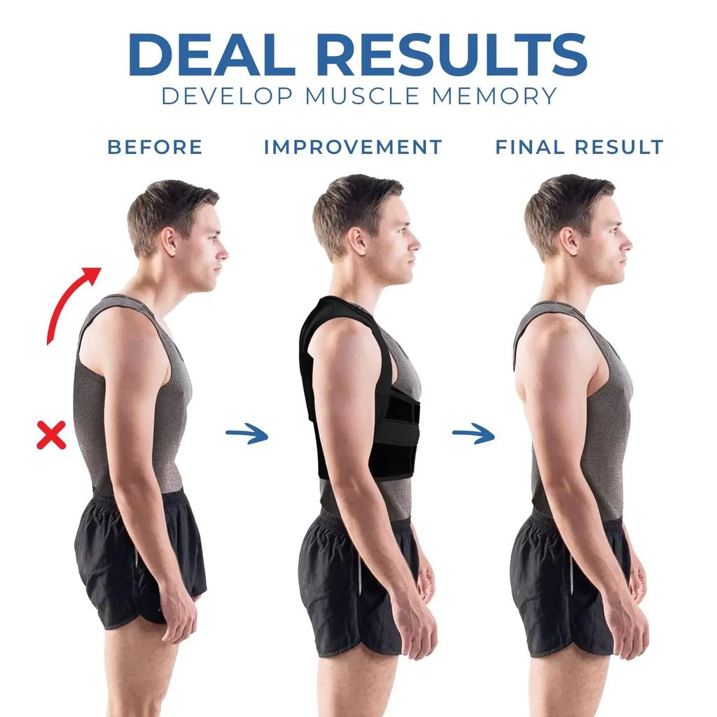 Back Brace Posture Corrector For Men Women Lumbar Support Pain Relief Muscle Memory Posture Straightener