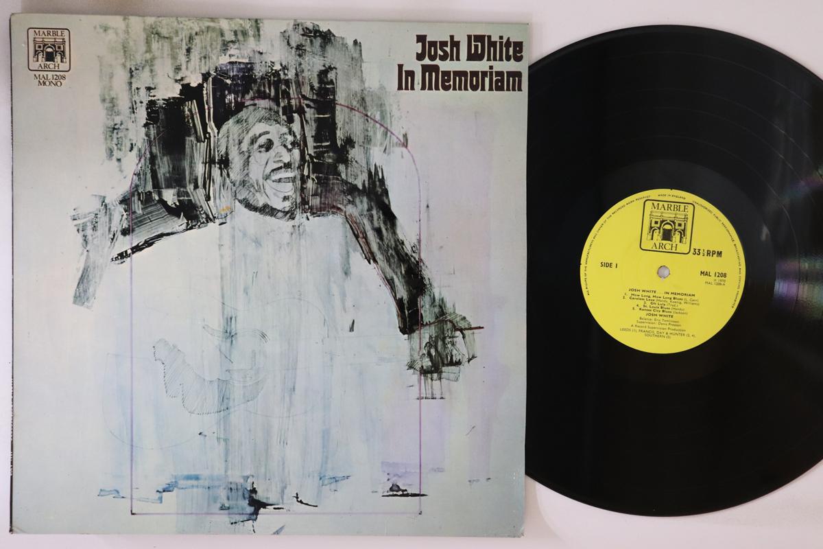 

LP Record JOSH WHITE - In Memoriam MAL1208 MARBLE ARCH 1970 UK Blues Used