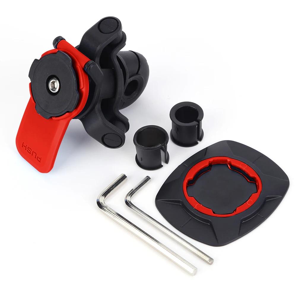 1PC Motorrad Fahrrad Telefonhalter Stoßdämpfer Quad Lock MTB Lenker Telefonständer 360 ° drehbare GPS-Navigationshalterung