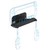 Wall Mount Host Stand for NS2 for Switch 2 Console Metal Wall Stand Bracket with Controller Hook for Switch OLED Game Console
