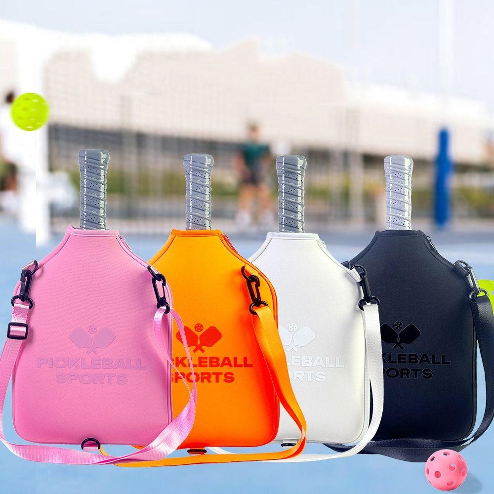 Neoprene Protective Paddle Sleeve with Shoulder Strap PickleBall Paddle Case