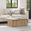 Coffee Table Artisan Oak 80 X 80 X 31 Cm Engineered Wood