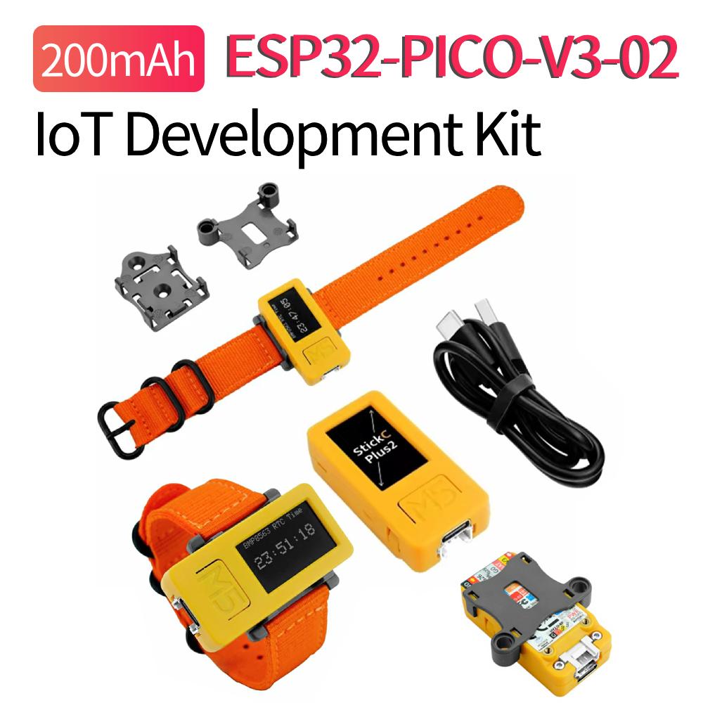 M5StickC PLUS2 su laikrodžio priedais ESP32-PICO-V3-02 Mini IoT kūrimo rinkinys 1,14 colio TFT ekranas IoT valdiklis