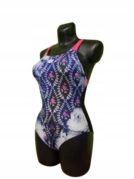 aM6957 ARENA PATCHWORK SWIM PRO 36 SWIMSUIT