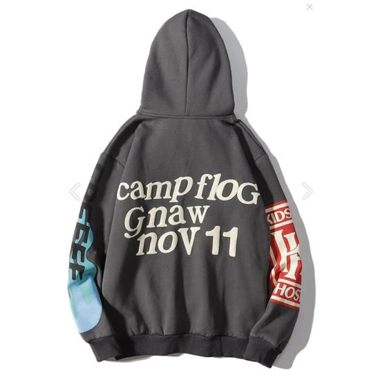 

Толстовка Kanye Oversize с капюшоном антрацитового цвета s