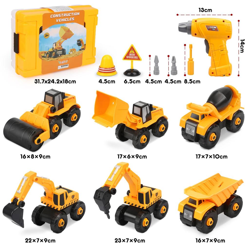 Assembling Toy Boys Girls 3 4 5 6 7th Birthday Present Ranking Educational Toy Construction Vehicle Set Engineering Vehicle Toy Ranking Toy