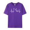 Heartbeat Cat Lover Cat Lover Heartbeat Funny Cute Cat Leisure T Shirts Fashion Unisex T Shirt Printed On Sweatshirts