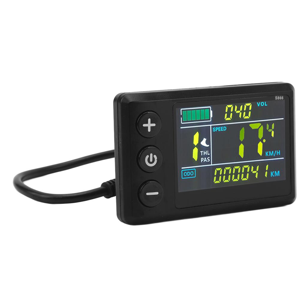 Electric Bike LCD Display Meter ABS Waterproof LCD S866 Electric Scooter Color Screen Display