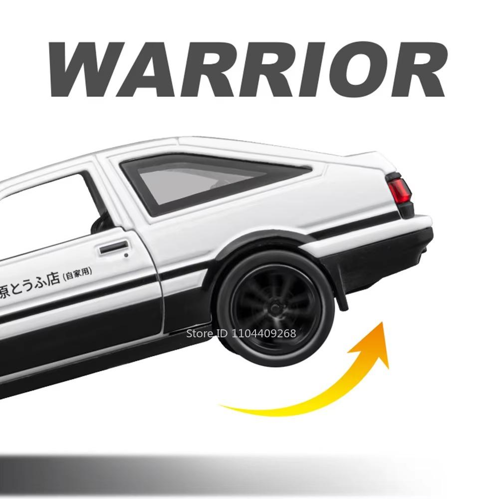 1:36 Scale Ae86 911 Alloy Diecast Model Toys Cars Doors Opened With Sound Light Pull Back Miniature Vehices Children's Toy Gifts