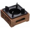 Aluminum Folk-style Stove, Burnt Cedar, Small, M-10-779