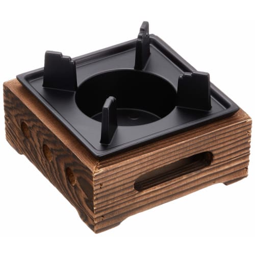 Aluminum Folk-style Stove, Burnt Cedar, Small, M-10-779
