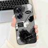 For Oppo Realme C55 RMX3710 Case Cute Cat Luxury Flower Bow Silicone Soft Matte Cover For Realme c55 C 55 Shockproof  Phone Case