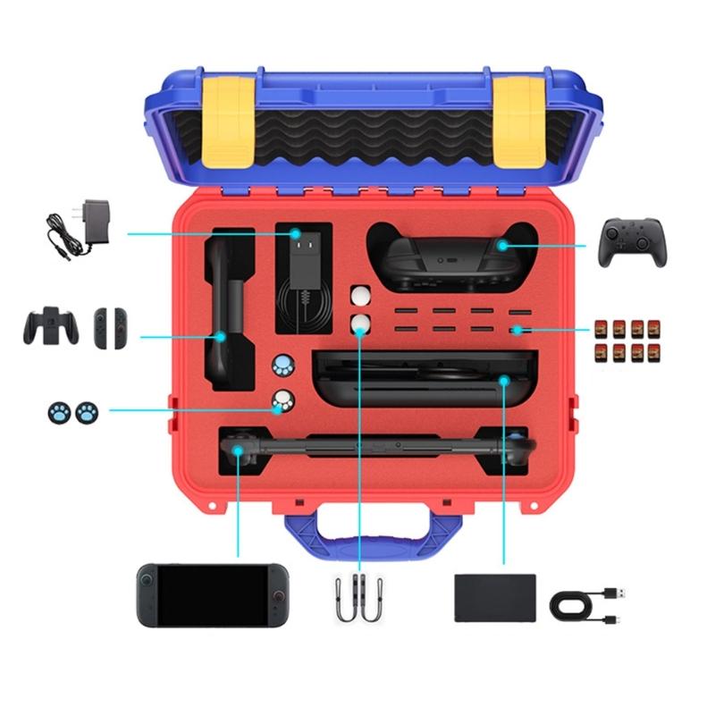 Small Storage Box Shockproof Portable Gaming Gear Organizers Gaming Accessories Holder Case Suitable for switch2