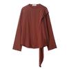 Araltay New Arrival Fashion Style Women's Clothing Fashion All-Match Minimalist Casual Style Bow Tie Neckline Elegant Smock Top