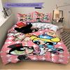 3pcs Powerpuff Girls Printed Quilt Set - Includes 1 Quilt Cover and 2 Pillowcases, Machine Washable - Suitable for All Seasons.F068