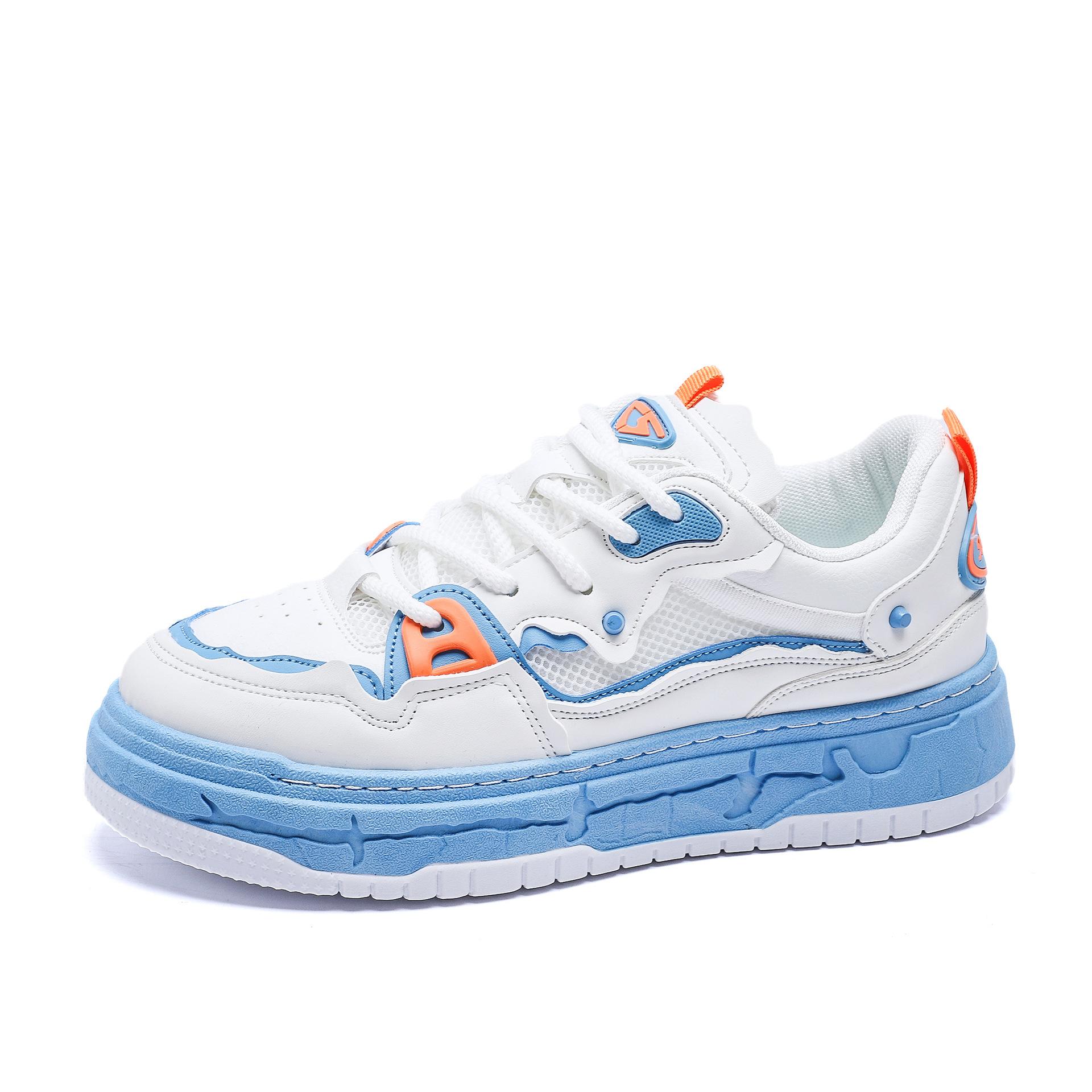 

2024 Мужская обувь Весна Новые повседневные кроссовки China-Chic на толстой подошве Скейт-кроссовки 44 небесно-голубой