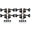 8PCS Fish Tail Design 4 Strings Tuning Pegs Metal Ukulele Parts Musical Instrument Parts  Guitar