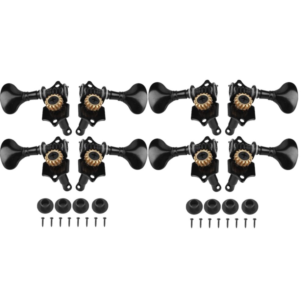 8PCS Fish Tail Design 4 Strings Tuning Pegs Metal Ukulele Parts Musical Instrument Parts Guitar