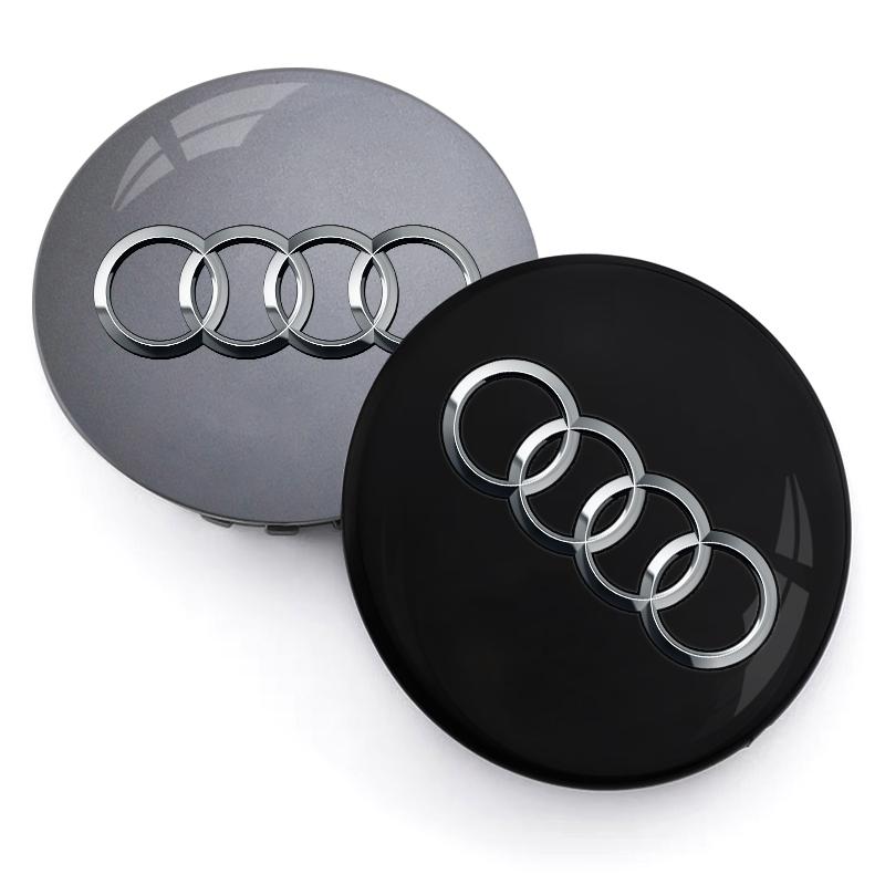4PCS 60/61/68/69/mm Car Wheel Center Hub Caps Hubcap Tire Rim Covers Replacement For Audi A1 A3 8P A4 B5 B6 B7 B8 A5 A6 C5 C6