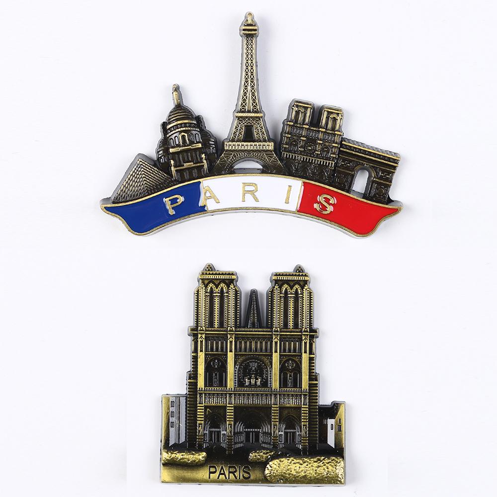 Metal Fridge Magnet Eiffel Tower Paris France Travel Souvenirs Gift Refrigerator Magnets Sticker Home Decor