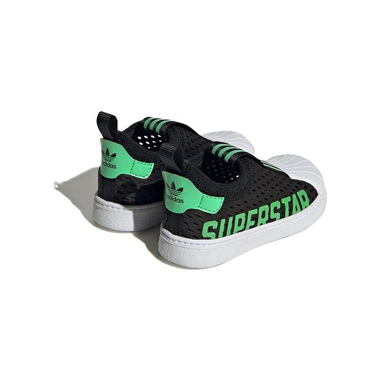 Adidas Originals Superstar 360 2.0 Casual Low-Top Sneakers Baby Sneakers Black White Green HQ4056