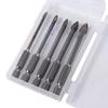 5Pcs Four Side Carbide Drill Bit Multiple Sizes Cross Hex Drill Triangular Drill Bit  Ceramic Tile