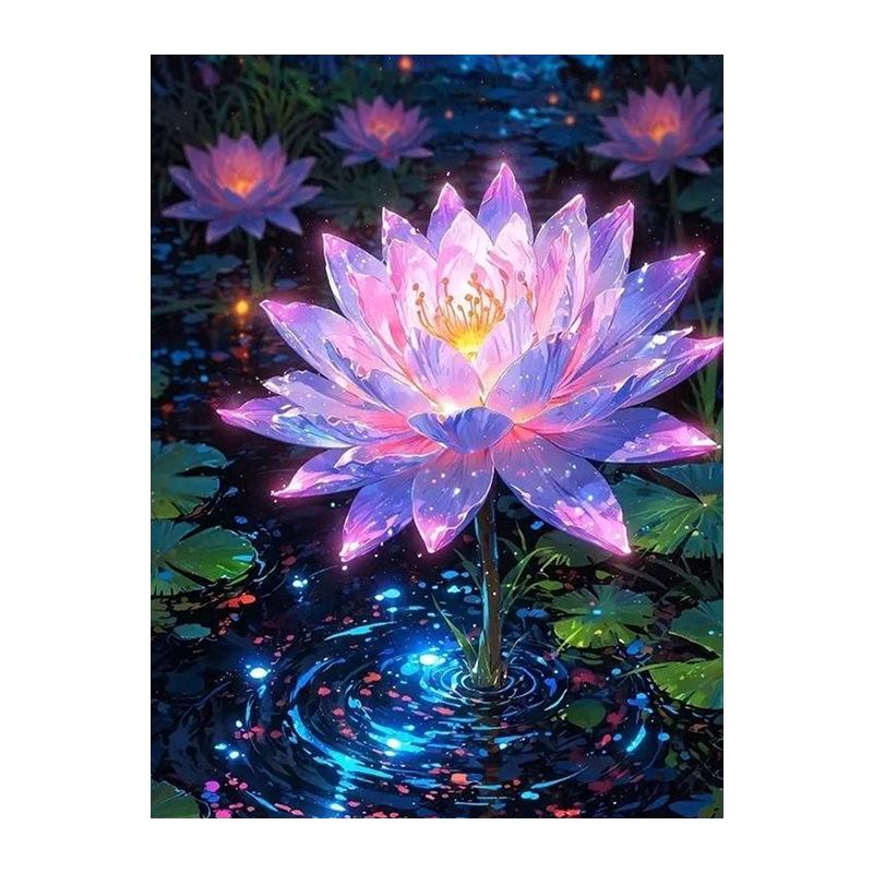 Lotus DIY Acrylic Digital Oil Painting Kit - No Frame
