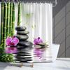 Caryophylla Orchid Pattern Shower Curtain Hook, Waterproof Shower Curtain, Bathroom Partition, Bathroom Curtain, Home Decoration