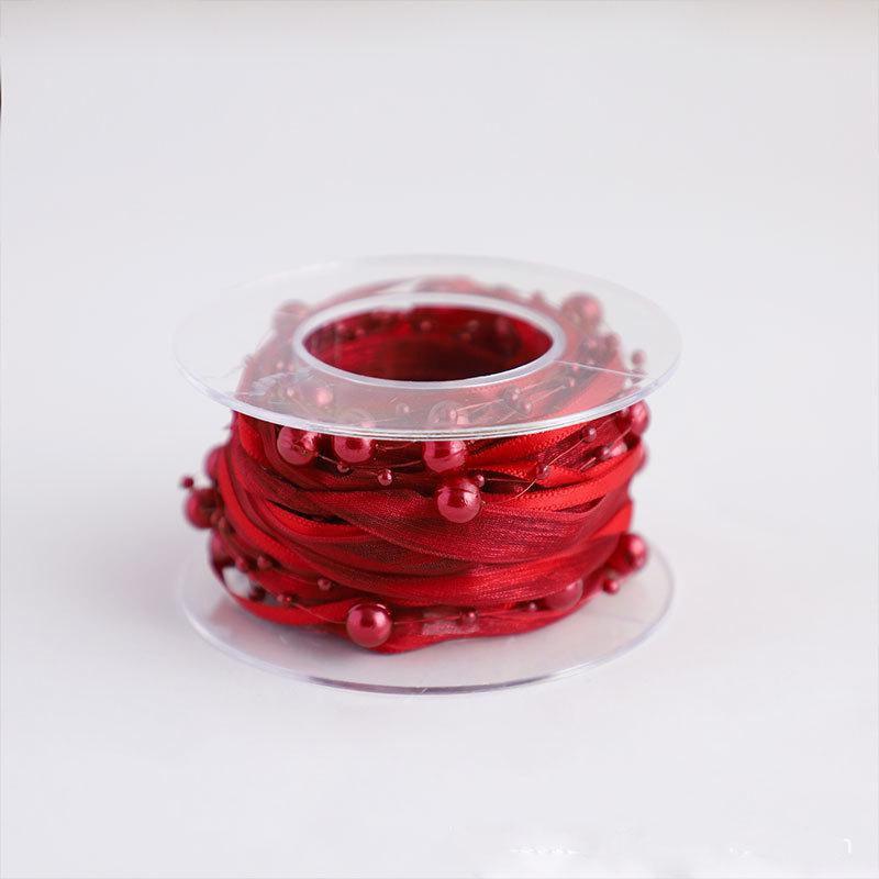 DIY Floral Bead Kit with Flower-Themed Ribbon and Gift Box Packaging for Bouquet Decoration