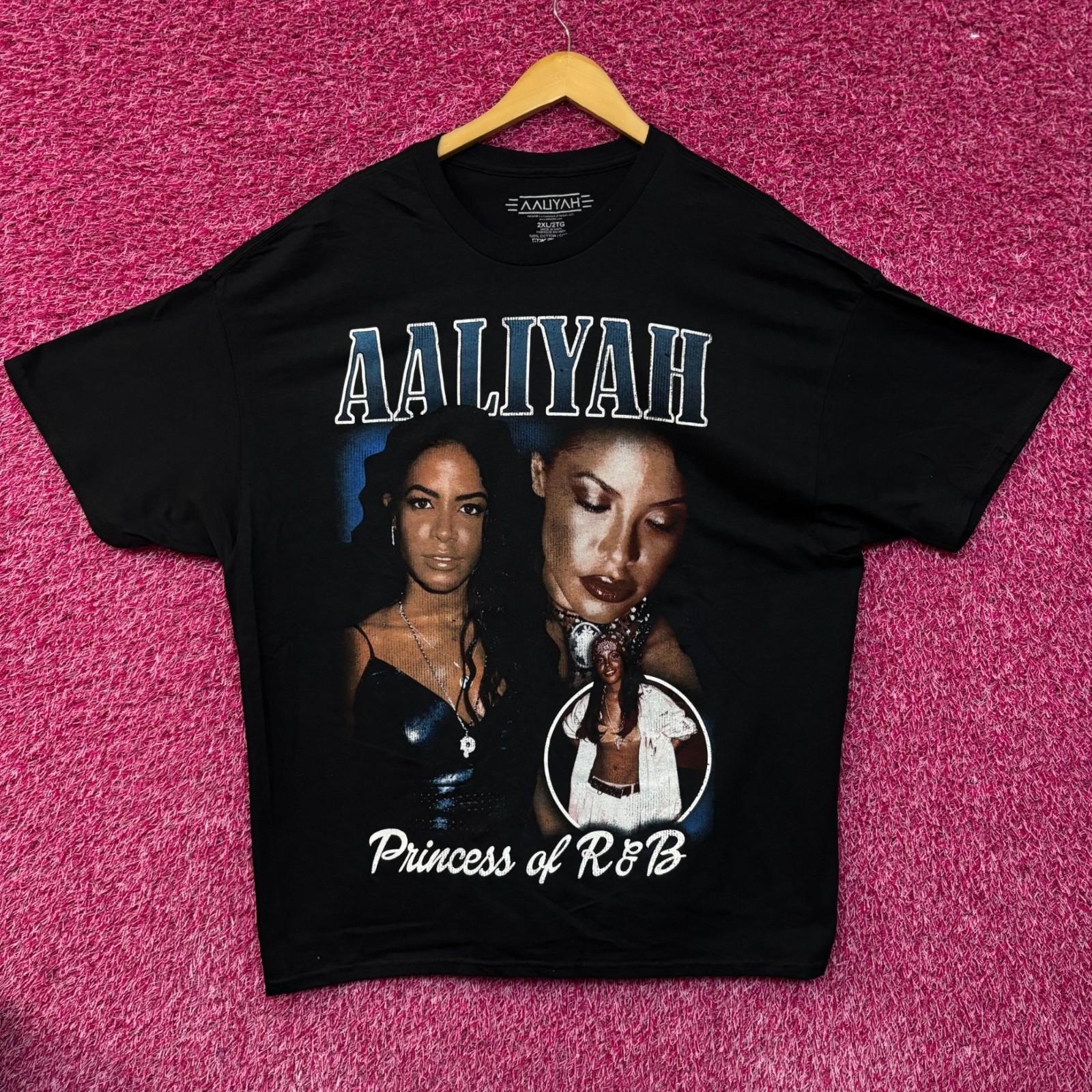 Футболка с графическим дизайном Aaliyah Принцесса R&B XL