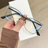 Transparent Cat Eye Glasses Women Trendy Design Anti Blue Light Glasses Computer Eyepiece Optical Spectacle Metal Frame Lentes