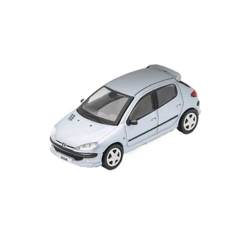 

1/64 PEUGEOT 206 Alloy Miniature Car Model Diecast Metal Scale Model Car Static Collection Children Toy Car Vehicles Gifts небесно-голубой