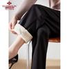 Yuzhaolin Women's Plush-Lined Winter Warm Casual Pants