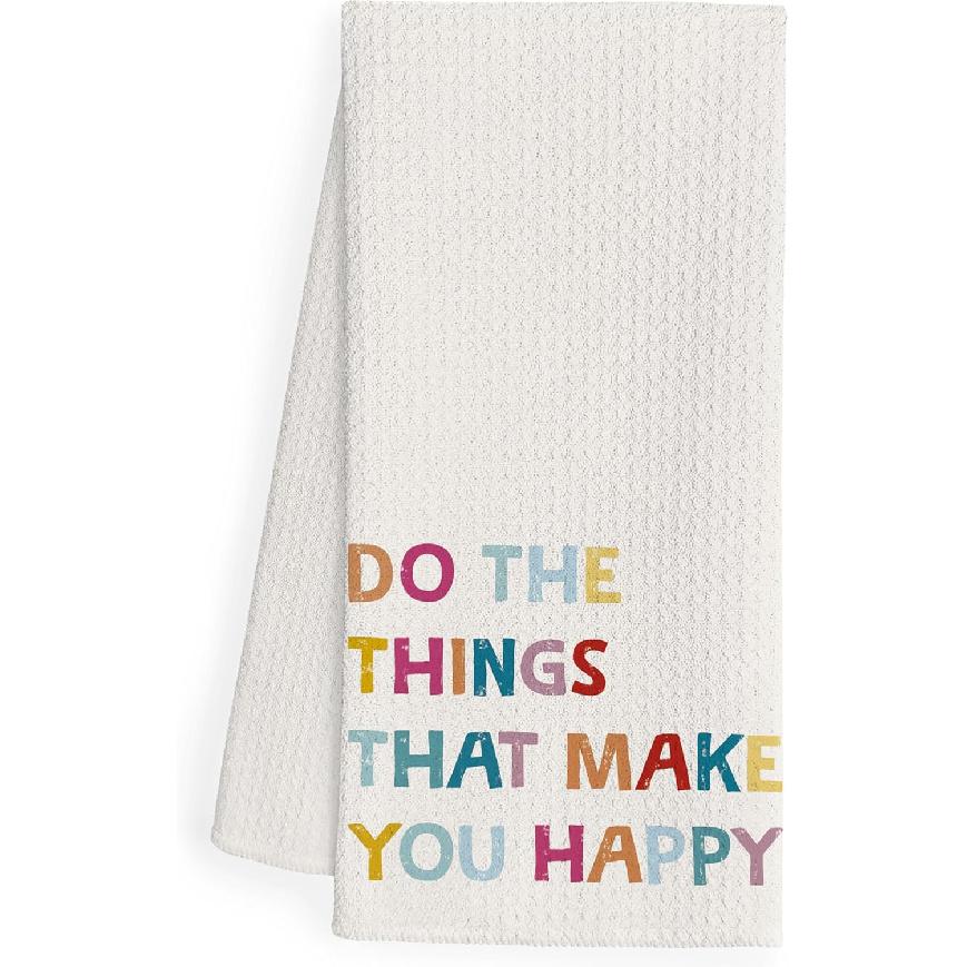 Funny Sarcastic Kitchen Dish Towels, Adult Humor Gifts, Being a Functional Adult Every Day Seems a Bit Excessive Decorative Hand Tea Towels for Make Happy