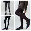 Sparkling Tights for Women Winter Fall Shimmering Ribbed Striped Pantyhose Glittering Solid Color Leggings Stockings