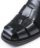 Brenowelt Romantic Fisherman Black Rubber Sandals 700