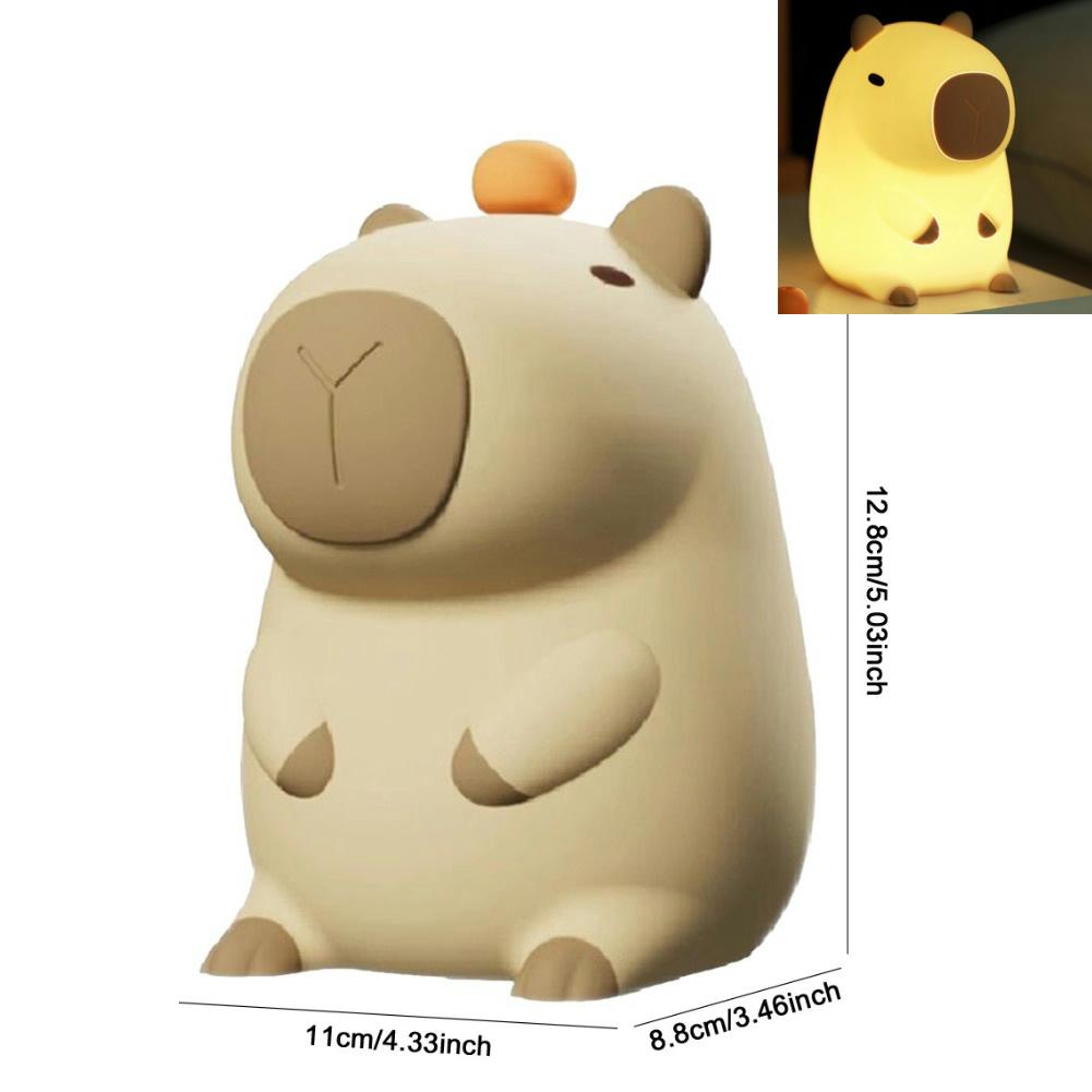 

Cute Duck Led Night Light USB Rechargeable Nightlights Silicone Lamp Touch Switch Bedroom Living Room Decoration Birthday Gift