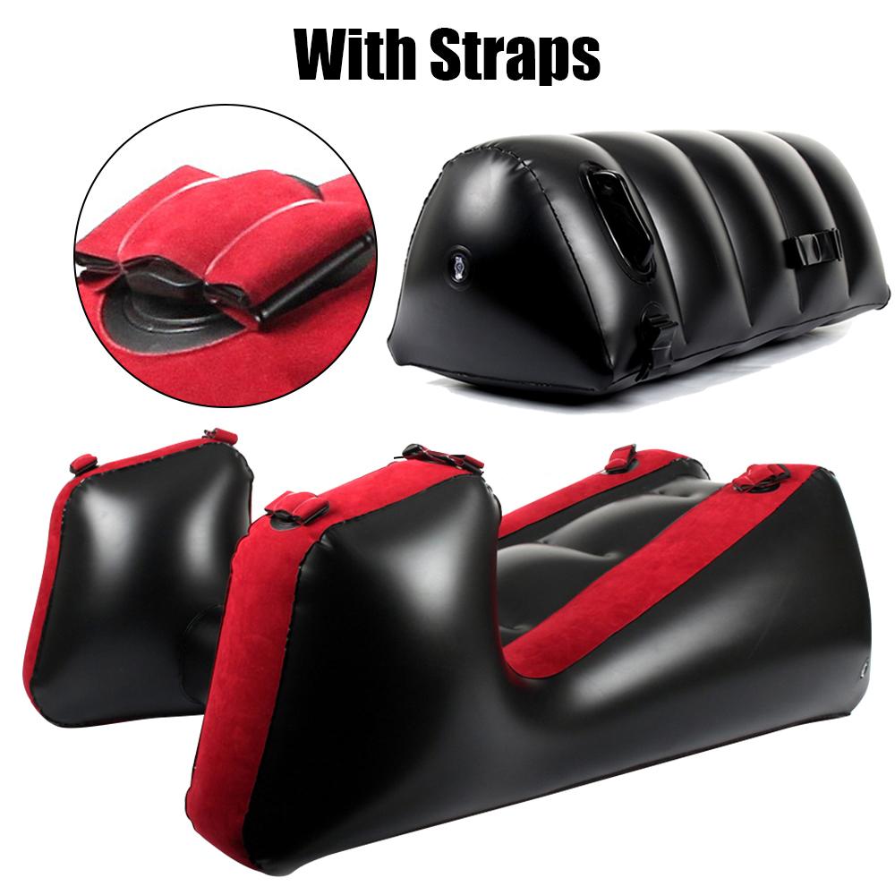 Nadmuchiwane Meble Seksualne Dla Par Kobiet Waginalne Oralne Zabawki Korek Analny Sofa Mata z Paskami Krzesło Łóżko Poduszki Seksualne