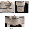 Women's Lapel Knitted Pullover Sweater